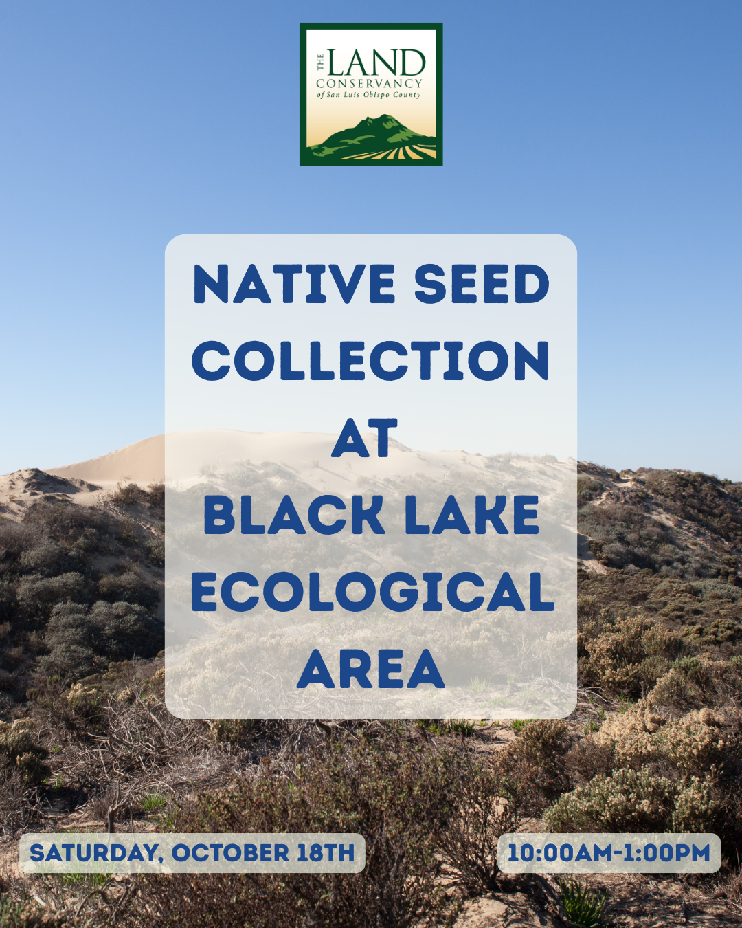 Black Lake Ecological Area Volunteer Workday